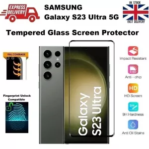 Full 3D Fingerprint Compatible Glass Screen Protector for Samsung S23 Ultra 5G - Picture 1 of 9