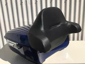 BLUE  King Tour Pak Pack Trunk Rack Backrest Harley Street Road Glide 2014-2017 - Imagen 1 de 7
