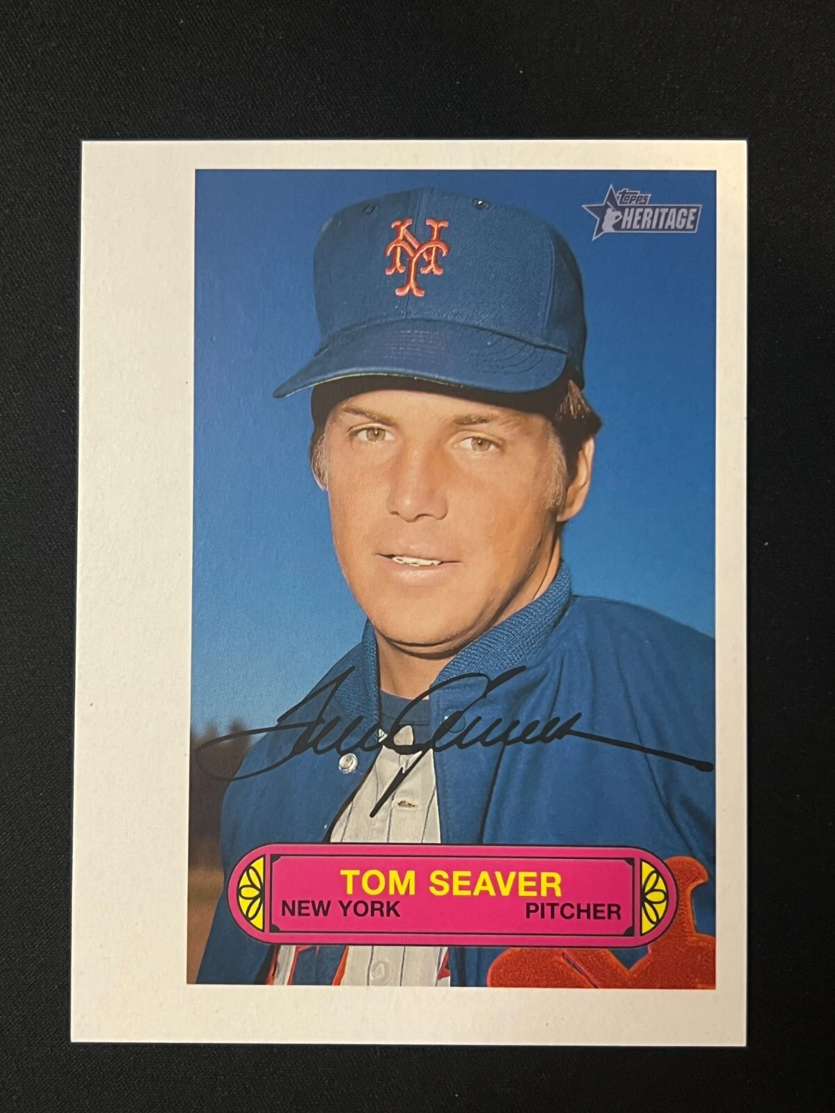 TOM SEAVER 2022 Topps Heritage 1973 Pin Ups Box Topper #73PU-32