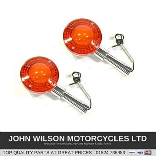 Par de indicadores delanteros Yamaha RD250 1975-1979 RD350 1975 RD400 1976-1979 Foto 1 de 1