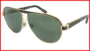 ZILLI Sunglasses Titanium Acetate Leather Polarized France Handmade ZI 65031 C01 - Picture 1 of 9