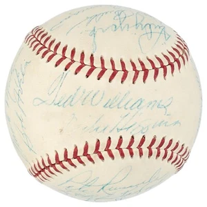 Ted Williams 1959 Boston Red Sox Team Signed Baseball Beckett COA - Picture 1 of 8