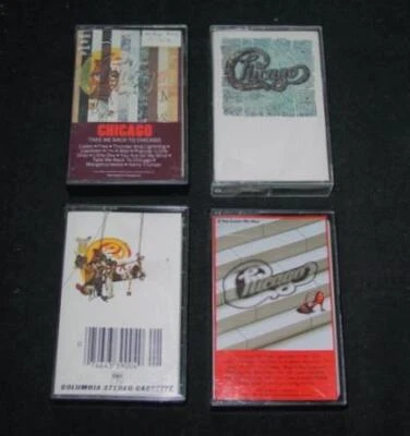 (4) Vintage CHICAGO the Band Cassette Tapes : 18 IX Take Me Back & If You Leave - Image 1 of 4