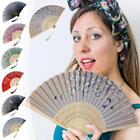 Retro Bamboo Oriental Aesthetic Fans Foldable Chinese Bamboo D2M8 Classic K0L6