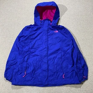 The North Face Hyvent Jacket Womens XL 16 UK Blue Pink Lightweight Rain Anorak - Picture 1 of 12
