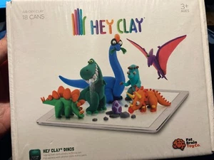 FAT BRAIN TOYS - Hey Clay Dino - Creative Modeling Clay Craft Set - Picture 1 of 2