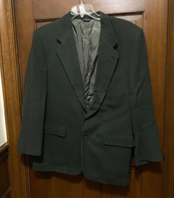 Abrigo deportivo vintage Mark Shale 100 % pelo camel para hombre verde/gris Foto 1 de 4