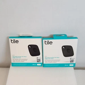 2-pak Tile Mate Uniwersalny Bluetooth Tracker Czarny brelok Brelok RE-44001 - Zdjęcie 1 z 4