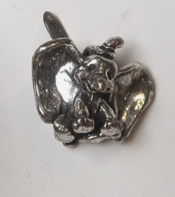 Подвеска в виде слона Дамбо из чистого серебра Walt Disney Productions - Изображение 1 из 4