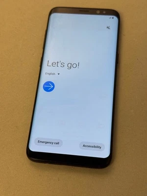 Samsung Galaxy S8 64GB AT&T Only SM-G950U Midnight Black Android *Medium Burn - Image 1 of 2