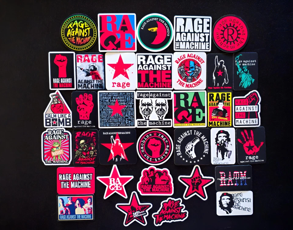 Rage Against The Machine Vinyl Decal Stickers RATM Band Renegades Evil Empire
