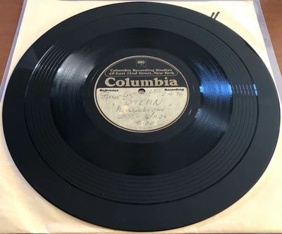 BOB DYLAN Mozambique / Oh Sister RARE 10" ACETATE PROMO SINGLE 1976 USA COLUMBIA - Image 1 of 4