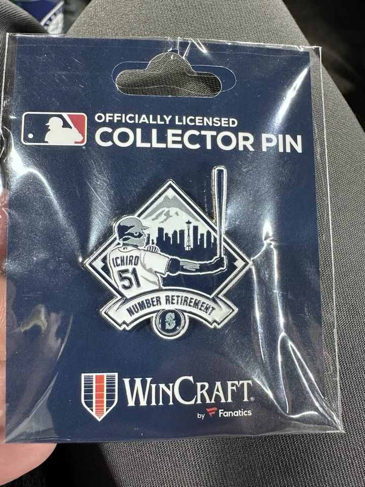 Ichiro Suzuki Hall of Retirement Pin - 2025 Seattle Mariners - NEW - Image 1 of 1