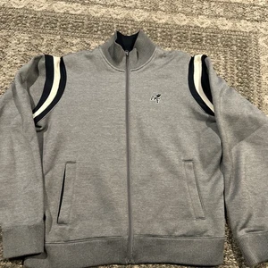 Abercrombie And Fitch Felpa Uomo M Full Zip, Grigio - Foto 1 di 6