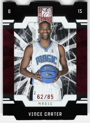 2009-10 Donruss Elite Die Cut Status Vince Carter #86 #/85 Orlando Magic SN - Image 1 of 2