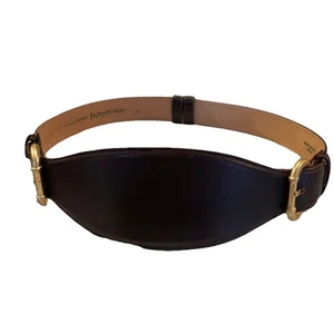 Cinturón De Colección Difícil de Encontrar Donna Karan Nueva York Cuero Negro Dorado Ancho Doble Hebilla - Imagen 1 de 11