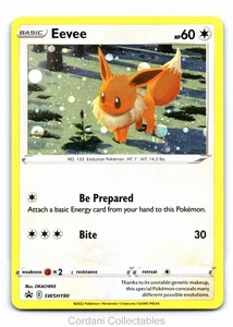 Eevee SWSH190 - SWSH Black Star Promo - Pokemon Card - Near Mint - Foto 1 di 2
