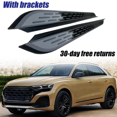 2Pcs Running Boards Nerf Bars Side Steps Fits for Audi Q8 2021-2026 - Image 1 of 4