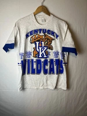 Винтажная баскетбольная футболка 90-х годов Y2K Sunrise бирюза Кентукки трудно найти большие дикие кошки - Изображение 1 из 4