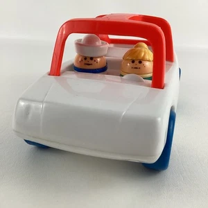 Little Tikes Toddle Tots Family Car Vehicle Chunky Figures Lot Vintage 80s - Picture 1 of 12