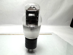Base incisa Tung-Sol 2A3. Piatto singolo mono nero. Testato 4.400 umHos EX! - Foto 1 di 7