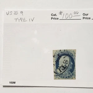 United States #9 Type IV - CV $100 - Lot #9723 - Bild 1 von 1