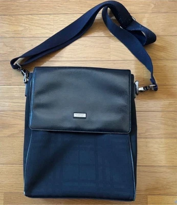 Burberry Black Label Shoulder Bag Black Synthetic Leather  #EK ZIA - Image 1 of 4