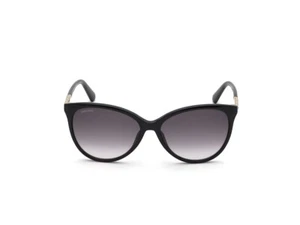 Swarovski SK309 01B Black Round Cat Eye Sunglasses Plastic Frame 58-15-140 SK - Picture 1 of 3