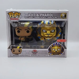 Funko Pop Bakugan Armored Alliance Ajit & Pharol Animation Vinyl Metallic 2 Pack - Picture 1 of 9