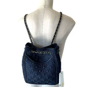 Tory Burch Womens Fleming Mini Backpack Convertible Shoulder Bag Quilted RARE - Picture 1 of 15