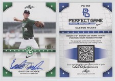 2015 Leaf Perfect Game National Showcase Green /10 Easton McGee #PG-EM1 Auto