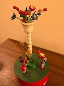 HANDMADE/PAINTED ANRI OF ITALY MUSIC BOX - HAPPY BIRTHDAY! - Picture 1 of 2