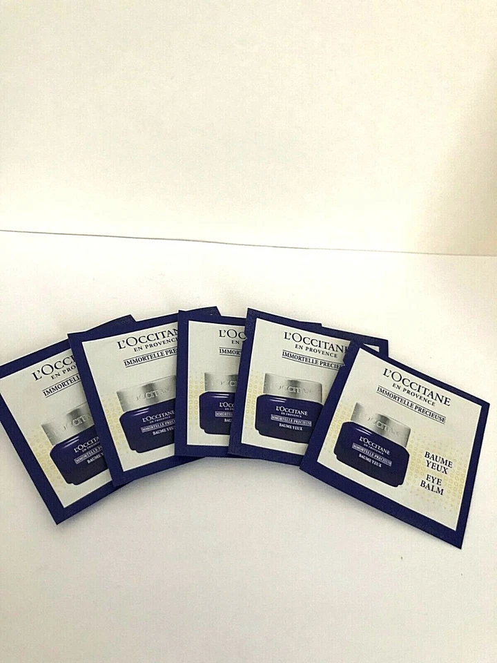 5 X L'OCCITANE IMMORTELLE PRECIEUSE  EYE BALM TRAVEL SIZE  1 ML / 0.03 OZ EACH  - Image 1 of 1