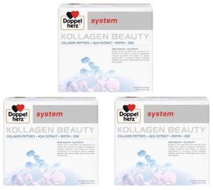 Doppelherz System Kollagen Beauty 3x30 Ampullen Biotin, Zink, Kollagen Portofrei - Bild 1 von 4