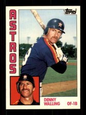 1984 Topps Tiffany #36 Denny Walling NM/NM+ Astros 234054