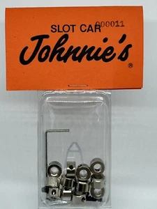 12x Pesi Bandiera Guida Slot Car Johnnie’s 3/16" con Set Vite e Chiave a Brugola NUOVI - Foto 1 di 2