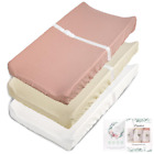 Muslin Changing Pad Cover Unisex, Solid Color Muslin Baby Changing Mats for Boys