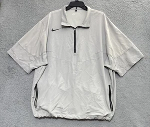 Giacca a vento Nike Golf 1/4 zip manica corta uomo 2XL beige 416438-061 - Foto 1 di 7