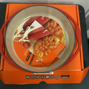 Le Creuset Plat Tarte /Tatin Dish 25cm,9.9" Cerise Brand New In Box - Picture 1 of 10