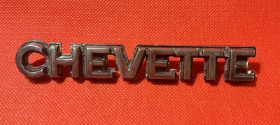 VAUXHALL CHEVETTE - METAL BOOT  BADGE / EMBLEM - 140 X 21 MM - Image 1 of 2