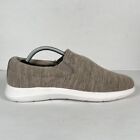 Merinos Flats Womens Size 7 Casual Taupe Fabric Comfort Slip On Walking Shoes