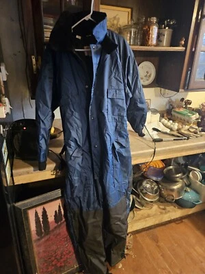 Vintage Walls Blizzard Pruf Insulated Coveralls Sz Medium Belted Outerwear hood - Image 1 of 4