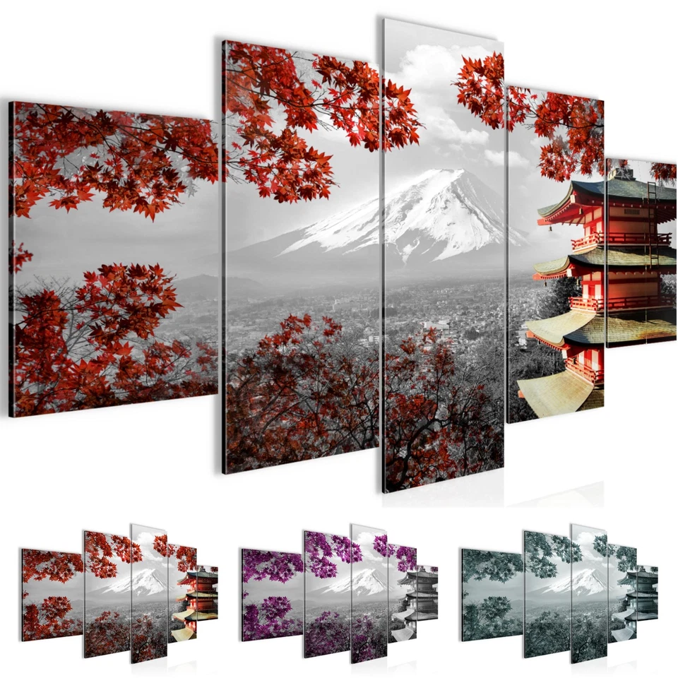Wandbilder Wohnzimmer XXL Japan Moderne Bild Tempel - Bild 1 von 1