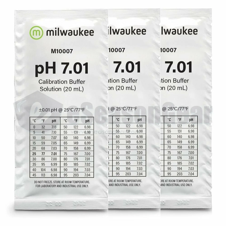 3x 20ml pH 7 Buffer Calibration Solution - 7.01/milwaukee/m10007/hanna/hi70007 - Image 1 of 1