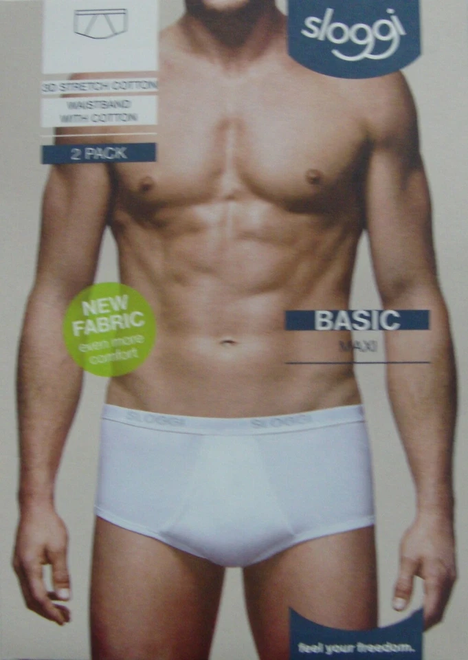 Sloggi Uomo Articolo Midi conf 2 Slip 4 Bianco