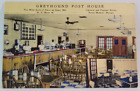 1946 Postcard Greyhound Post House Cafe Havre De Grace Maryland Linen ~Pb227