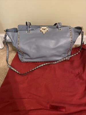 Valentino Garavani Rockstud Tote Soft Leather Medium fog blue - Image 1 of 4