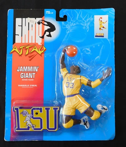 Shaq Attaq 1993 Jammin Giant Action Figure By Kenner - Shaquille O'Neal - LSU Cover