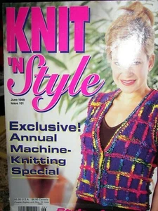 Knit n' Style Magazine ~ June 1999 ~ Knitting Patterns Only for Family - Imagen 1 de 2