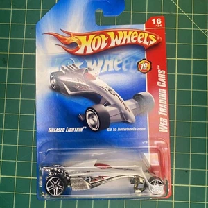 Hot Wheels 2008 Greased Lightning #16/24, weiß, Web Trading Cards - Bild 1 von 4